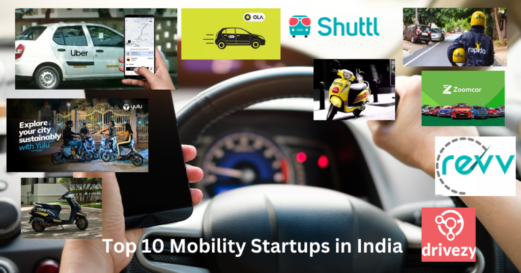 Top 10 Mobility Startups in India